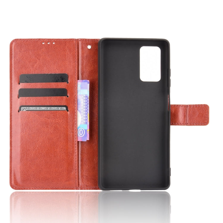For Blackview A100 Crazy Horse Texture Horizontal Flip Leather Case with Holder & Card Slots & Lanyard(Brown)