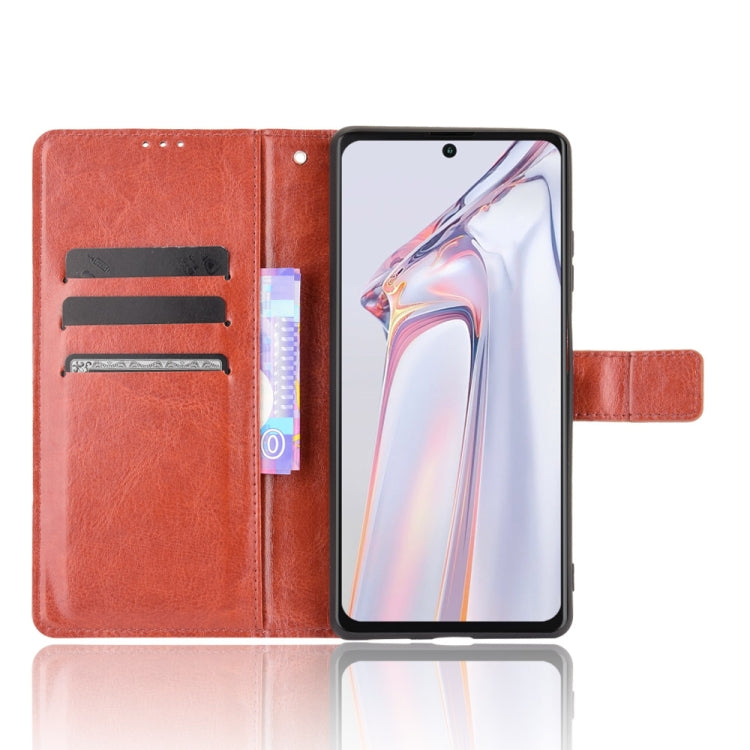 For Blackview A100 Crazy Horse Texture Horizontal Flip Leather Case with Holder & Card Slots & Lanyard(Brown)