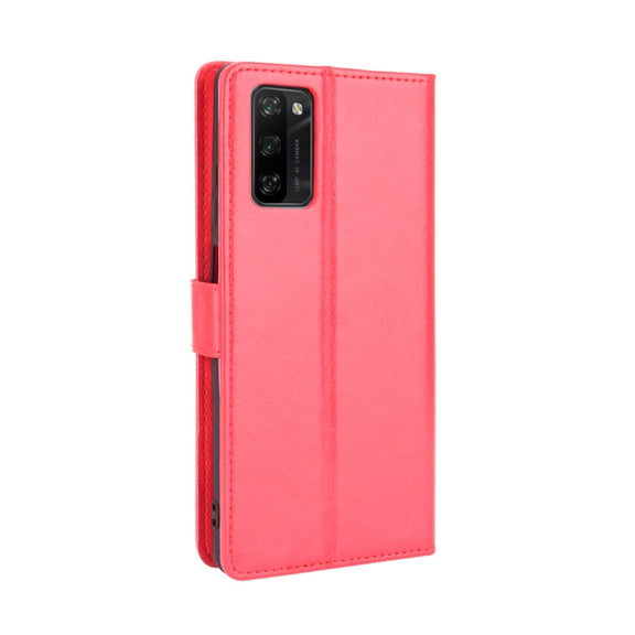 For Blackview A100 Crazy Horse Texture Horizontal Flip Leather Case with Holder & Card Slots & Lanyard(Red)