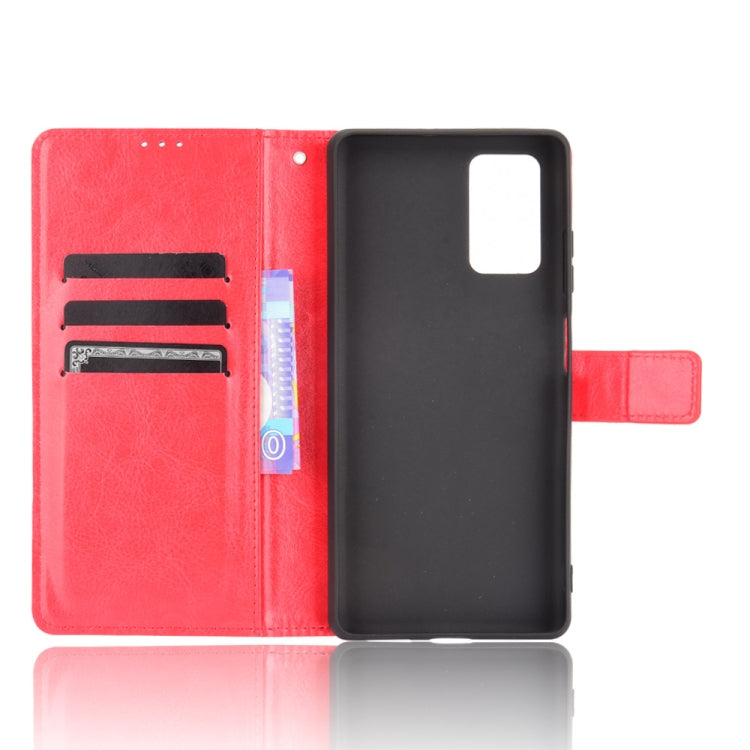 For Blackview A100 Crazy Horse Texture Horizontal Flip Leather Case with Holder & Card Slots & Lanyard(Red)