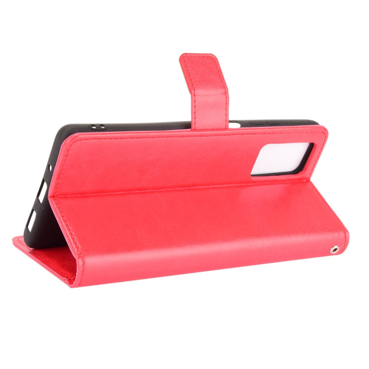 For Blackview A100 Crazy Horse Texture Horizontal Flip Leather Case with Holder & Card Slots & Lanyard(Red)