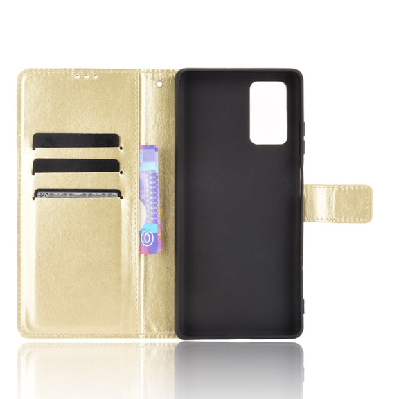 For Blackview A100 Crazy Horse Texture Horizontal Flip Leather Case with Holder & Card Slots & Lanyard(Gold)