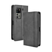 For Ulefone Armor 11 5G / Armor 11T 5G Magnetic Buckle Retro Crazy Horse Texture Horizontal Flip Leather Case with Holder & Card Slots & Photo Frame(Black)