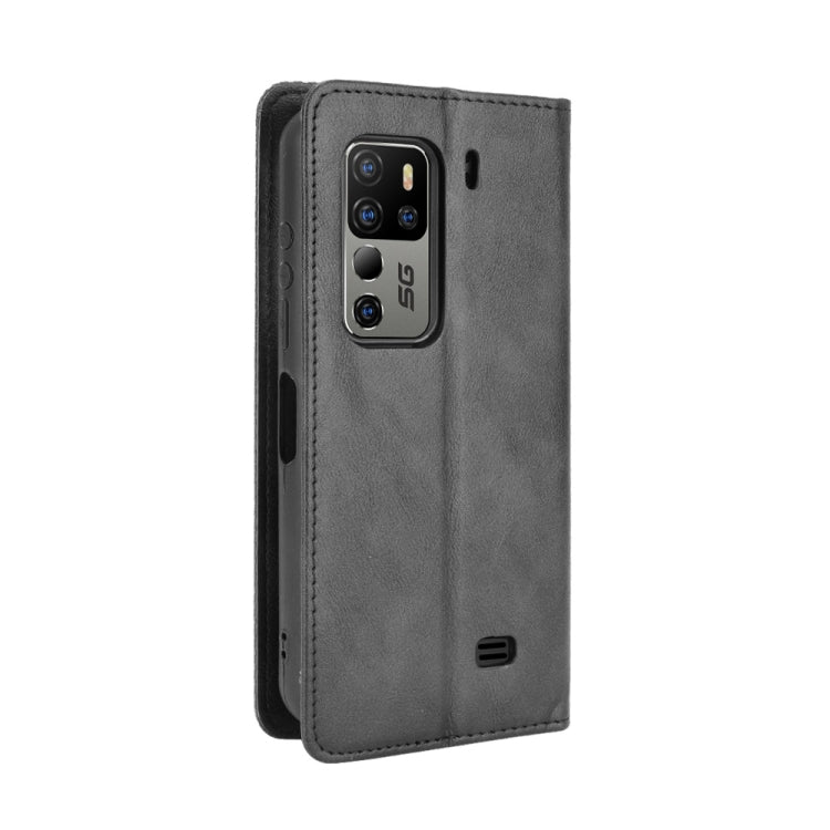For Ulefone Armor 11 5G / Armor 11T 5G Magnetic Buckle Retro Crazy Horse Texture Horizontal Flip Leather Case with Holder & Card Slots & Photo Frame(Black)