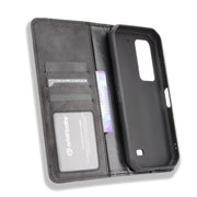 For Ulefone Armor 11 5G / Armor 11T 5G Magnetic Buckle Retro Crazy Horse Texture Horizontal Flip Leather Case with Holder & Card Slots & Photo Frame(Black)