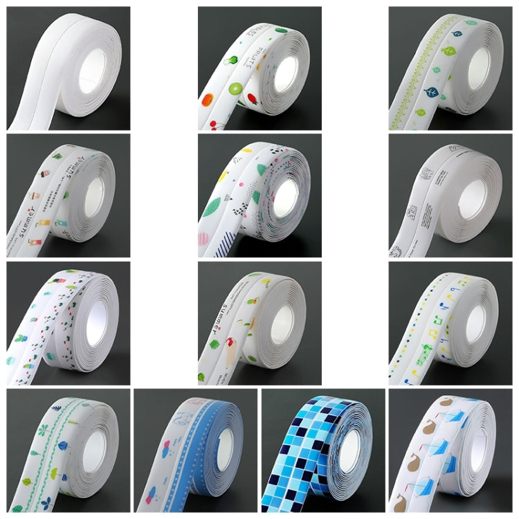 Kitchen Beauty Stitching Stickers Water-resistant Mildew Proof Moisture Proof High Temperature Sticker, Style:White Background(Grove)
