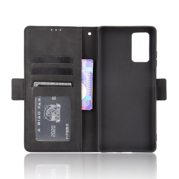 For Blackview A100 Skin Feel Calf Pattern Horizontal Flip Leather Case with Holder & Card Slots & Photo Frame(Black)