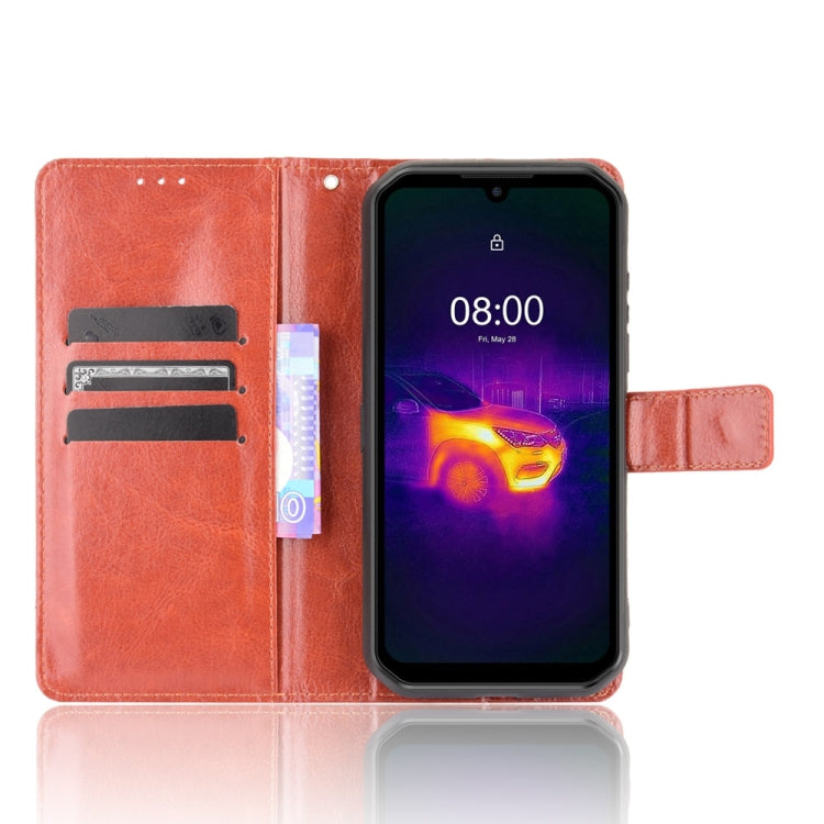 For Ulefone Armor 11 5G/11T 5G Crazy Horse Texture Horizontal Flip Leather Case with Holder & Card Slots & Lanyard(Brown)