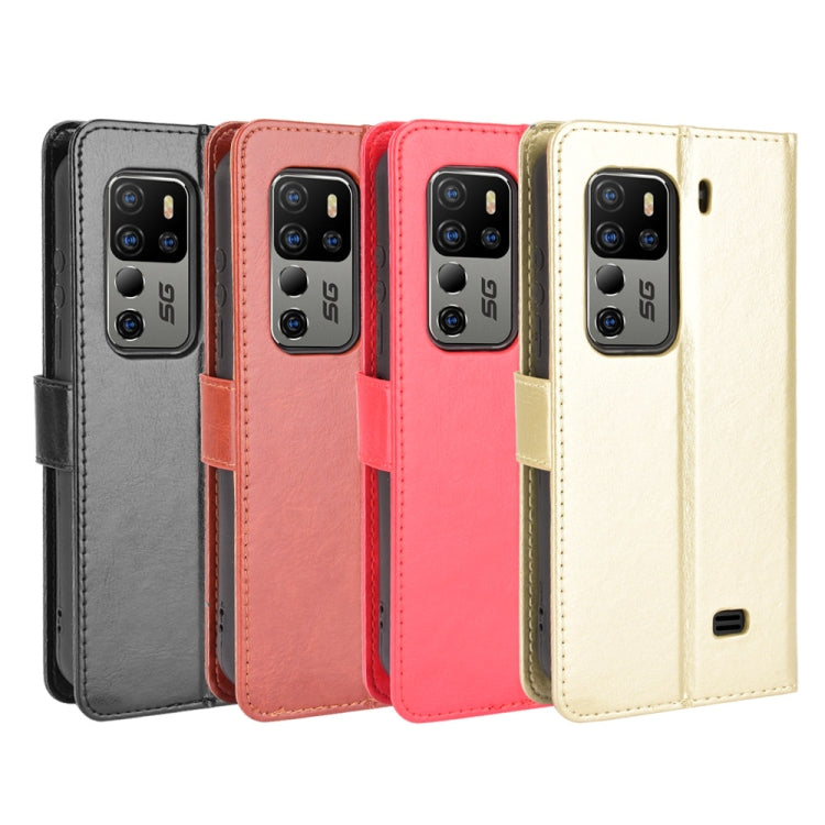 For Ulefone Armor 11 5G/11T 5G Crazy Horse Texture Horizontal Flip Leather Case with Holder & Card Slots & Lanyard(Brown)