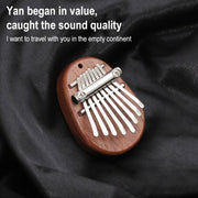 Mini 8 Tone Thumb Piano Kalimba Musical Instruments, Random Packaging(Acrylic Chinchilla)