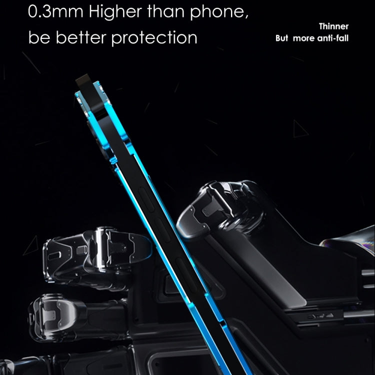 For iPhone 13 R-JUST Shockproof Armor Metal Protective Case(Blue)