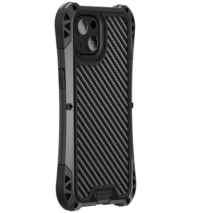 For iPhone 13 Pro R-JUST AMIRA Shockproof Dustproof Water-resistant Metal Protective Case (Black)