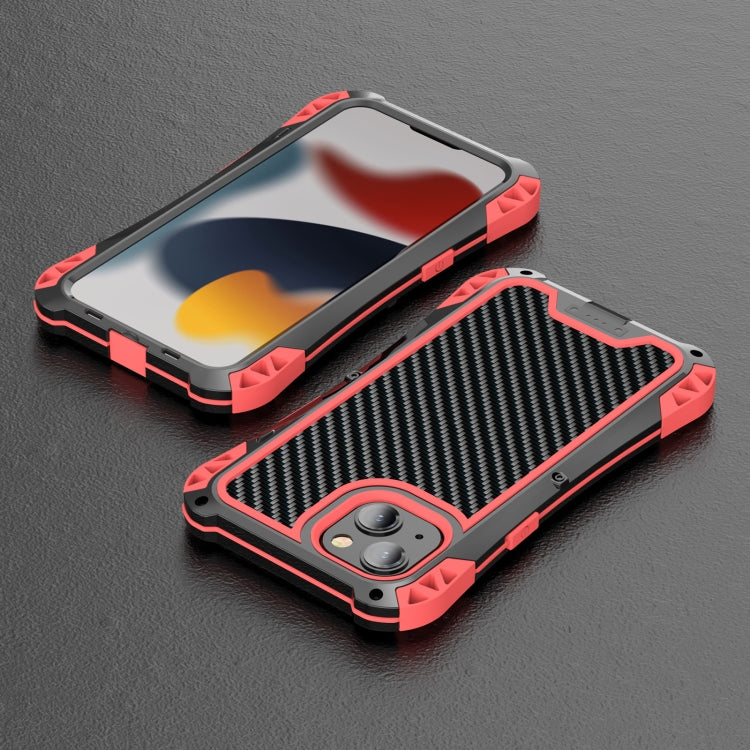 For iPhone 13 Pro R-JUST AMIRA Shockproof Dustproof Water-resistant Metal Protective Case (Red)