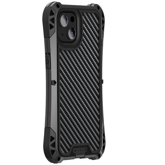 For iPhone 13 Pro Max R-JUST AMIRA Shockproof Dustproof Water-resistant Metal Protective Case (Black)