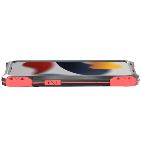 For iPhone 13 Pro Max R-JUST AMIRA Shockproof Dustproof Water-resistant Metal Protective Case (Red)