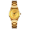SKMEI 9210 Ladies Business Watch Simple 3D Dial Quartz Watch(Gold) - free shipping - PMC TechLife - Order now!