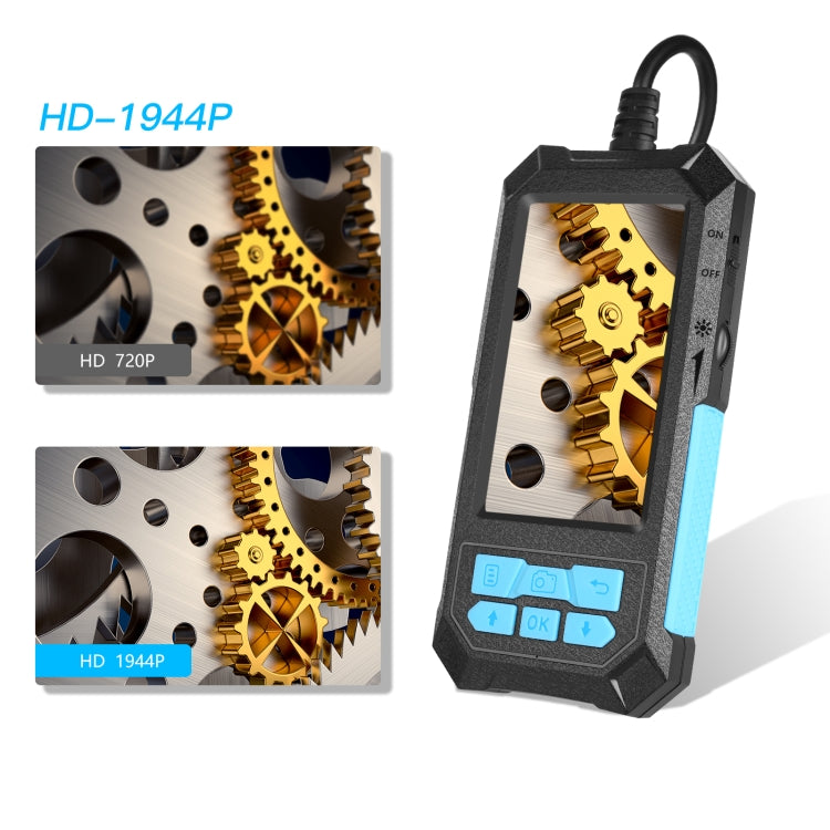 P90 14mm 4.5 inch HD 500W Autofocus Camera Endoscope Portable Water-resistant Industrial Pipe Endoscope, Hard Cable Length: 2m