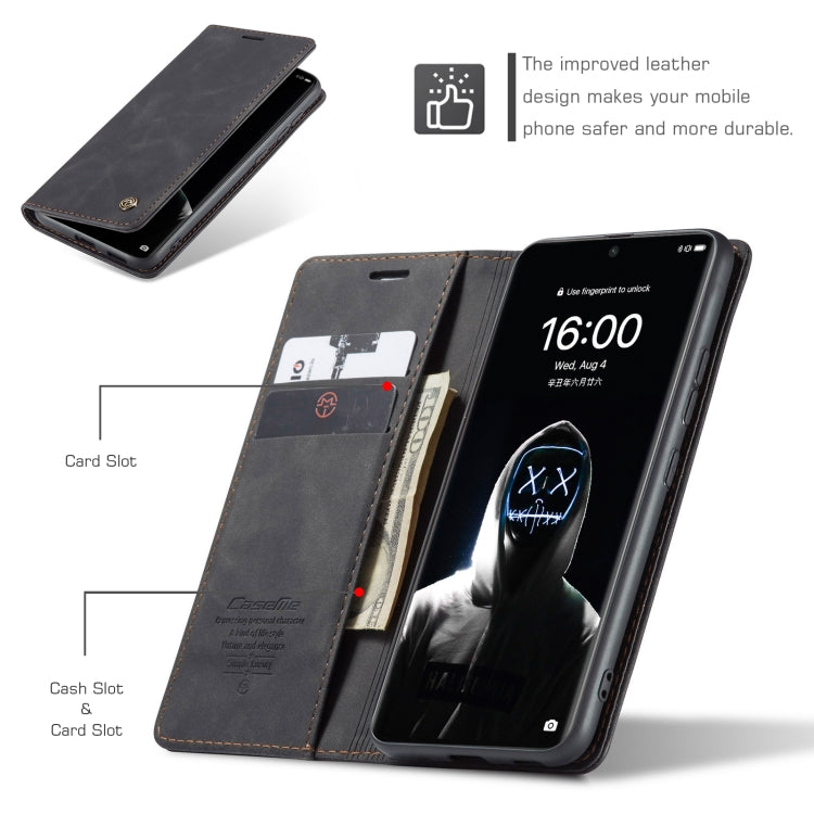 CaseMe 013 Multifunctional Horizontal Flip Leather Case with Holder & Card Slot & Wallet For Huawei P50 Pro(Black)