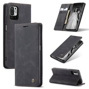 CaseMe 013 Multifunctional Horizontal Flip Leather Case with Holder & Card Slot & Wallet For Xiaomi Redmi Note 10 5G(Black)