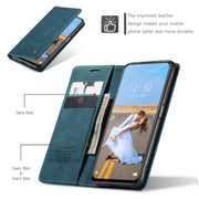 CaseMe 013 Multifunctional Horizontal Flip Leather Case with Holder & Card Slot & Wallet For Xiaomi Redmi Note 10 5G(Blue)