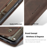 CaseMe 013 Multifunctional Horizontal Flip Leather Case with Holder & Card Slot & Wallet For Xiaomi Redmi Note 10 5G(Coffee)
