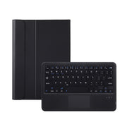 A0N5-A Ultra-thin Detachable Lambskin Texture TPU Bluetooth Keyboard Leather Tablet Case with Holder & Touchpad For Xiaomi Pad 5 / 5 Pro(Black)