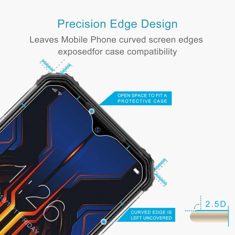 For Doogee S95 10 PCS 0.26mm 9H 2.5D Tempered Glass Film