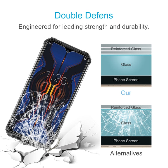 For Doogee S95 10 PCS 0.26mm 9H 2.5D Tempered Glass Film