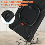 For Lenovo XiaoXin Pad 11 / Pad 11 Plus 2021 / Pad 2022 Silicone + PC Protective Case with Holder & Shoulder Strap(Black)