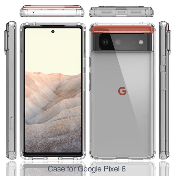 Shockproof Scratchproof TPU + Acrylic Protective Case For Google Pixel 6(Black)