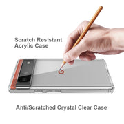 Shockproof Scratchproof TPU + Acrylic Protective Case For Google Pixel 6(Black)