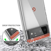 Shockproof Scratchproof TPU + Acrylic Protective Case For Google Pixel 6(Black)