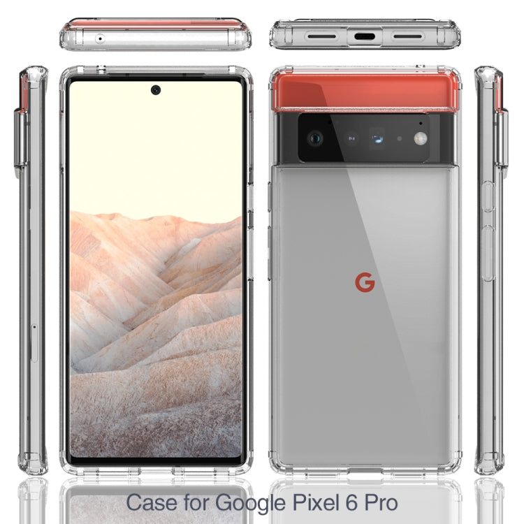 Shockproof Scratchproof TPU + Acrylic Protective Case For Google Pixel 6 Pro(Transparent)