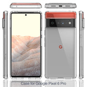 Shockproof Scratchproof TPU + Acrylic Protective Case For Google Pixel 6 Pro(Transparent)