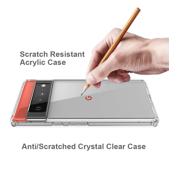 Shockproof Scratchproof TPU + Acrylic Protective Case For Google Pixel 6 Pro(Transparent)