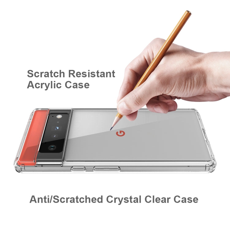 Shockproof Scratchproof TPU + Acrylic Protective Case For Google Pixel 6 Pro(Transparent)