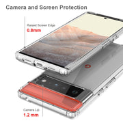 Shockproof Scratchproof TPU + Acrylic Protective Case For Google Pixel 6 Pro(Transparent)