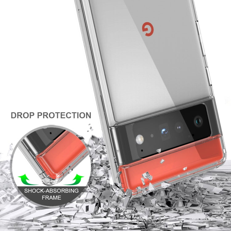 Shockproof Scratchproof TPU + Acrylic Protective Case For Google Pixel 6 Pro(Transparent)