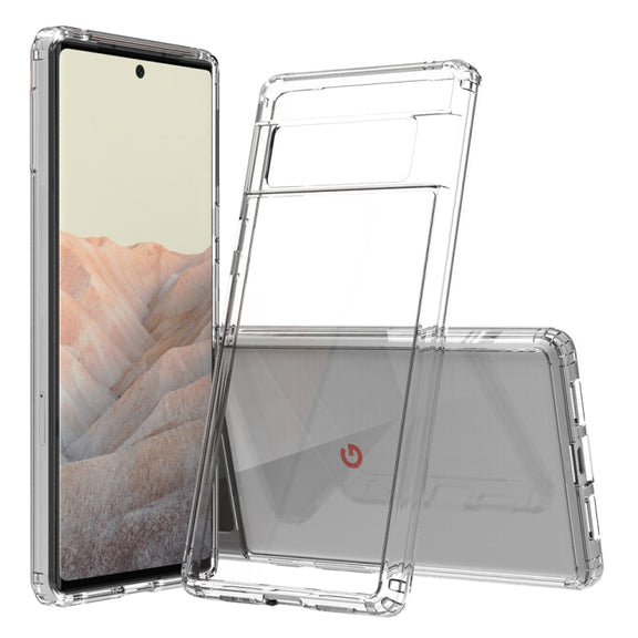 Shockproof Scratchproof TPU + Acrylic Protective Case For Google Pixel 6 Pro(Transparent)