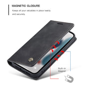 For iPhone 13 CaseMe-013 Multifunctional Retro Frosted Horizontal Flip Leather Case with Card Slot & Holder & Wallet(Black)