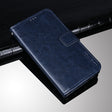 idewei Crazy Horse Texture Horizontal Flip Leather Case with Holder & Card Slots & Wallet For Tecno Spark 7P(Blue) - Tecno Cases by idewei | Online Shopping South Africa | PMC TechLife | Buy Now Pay Later Mobicred