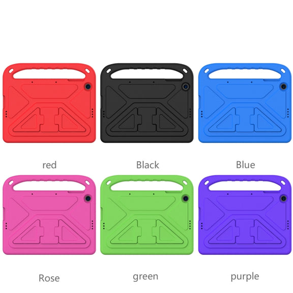 For Huawei Enjoy Tablet 2 / MatePad T10 / T10s Portable Handle EVA Shockproof Anti Falling Protective Case with Triangle Holder(Purple)
