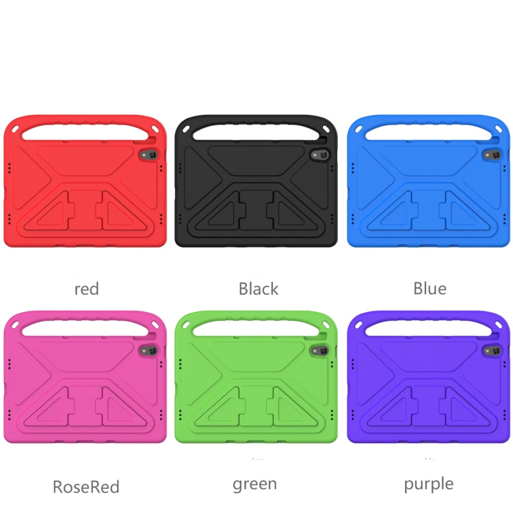 For Lenovo Tab P11 TB-J606F / Tab P11 Plus TB-J607F Portable Handle EVA Shockproof Anti Falling Protective Case with Triangle Holder(Purple)