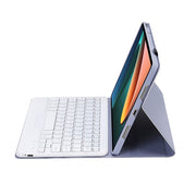A0N5BS Ultra-thin Tri-color Backlight Detachable Lambskin Texture TPU Bluetooth Keyboard Leather Tablet Case with Holder For Xiaomi Pad 5 / 5 Pro(Purple)