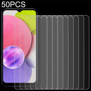 For Samsung Galaxy A03s 50 PCS 0.26mm 9H 2.5D Tempered Glass Film