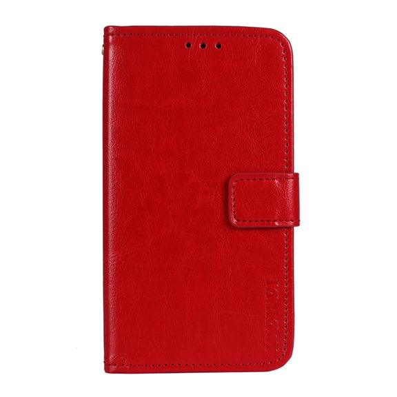 For Ulefone Armor 11 5G idewei Crazy Horse Texture Horizontal Flip Leather Case with Holder & Card Slots & Wallet(Red)
