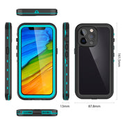 For iPhone 13 Pro RedPepper Transparent Dot Shockproof Water-resistant PC + TPU Protective Case  (Blue)