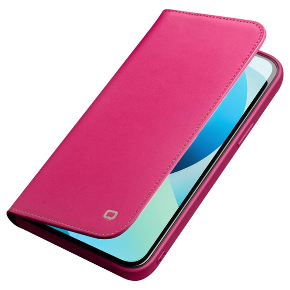 For iPhone 13 QIALINO Business Horizontal Flip Leather Case with Holder & Card Slots & Wallet (Rose Red)