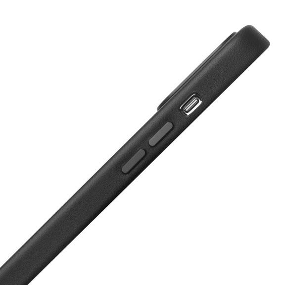 For iPhone 13 Pro QIALINO Nappa Cowhide MagSafe Magnetic Protective Case (Black)