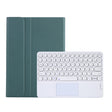 Y0N5-A TPU Tablet Case Lambskin Texture Round Keycap Bluetooth Keyboard Leather Tablet Case with Holder & Touchpad For Xiaomi Pad 5 / 5 Pro(Dark Green) - Xiaomi Keyboard by PMC TechLife | Online Shopping South Africa | PMC TechLife | Buy Now Pay Later Mobicred